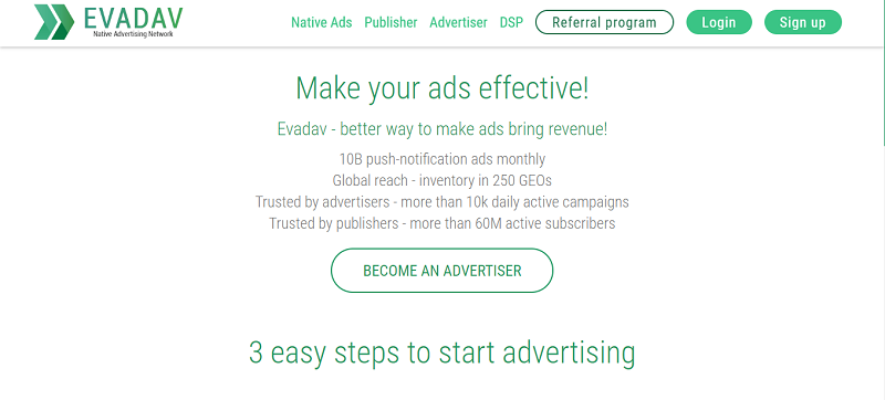 EvaDav for Advertisers