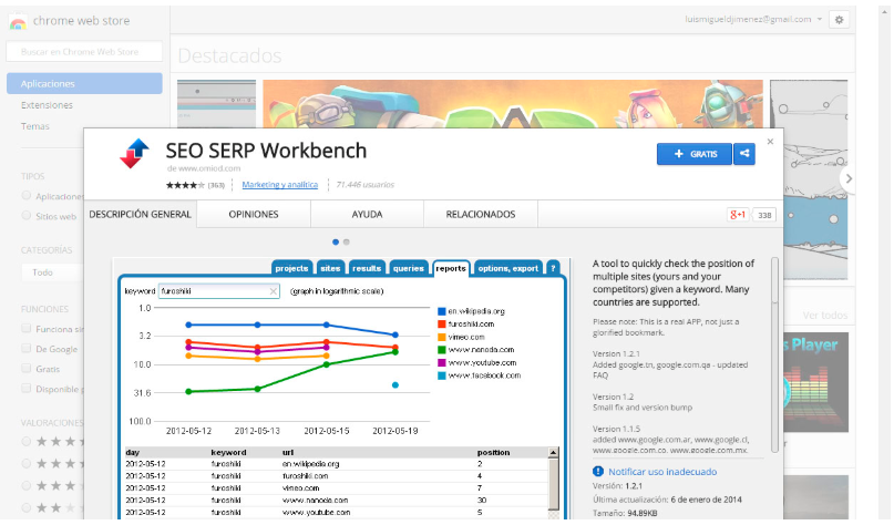 SEO SERP Workbench