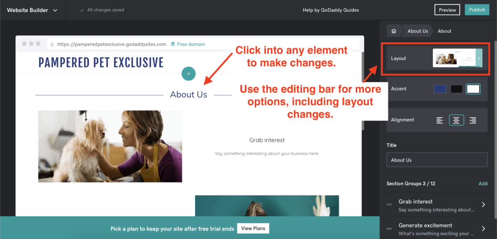 free website editing