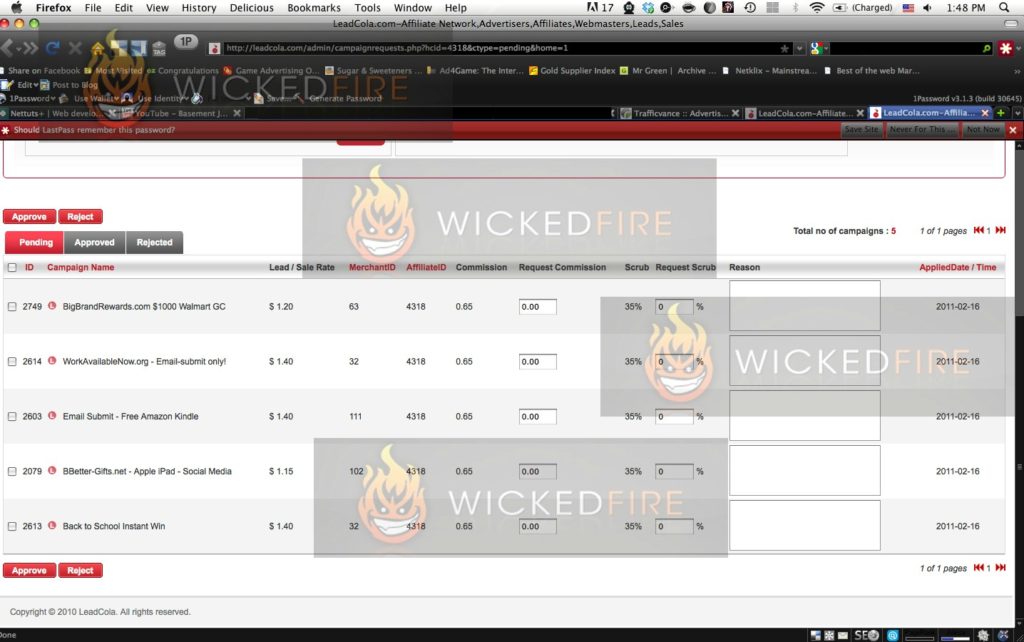 Wicked Fire Forum for affiliates