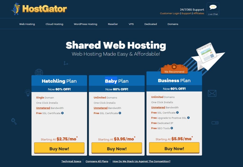 Web Hosting For Single Website