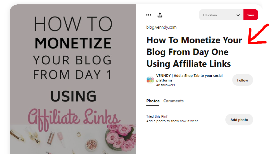 Best Pinterest Titles