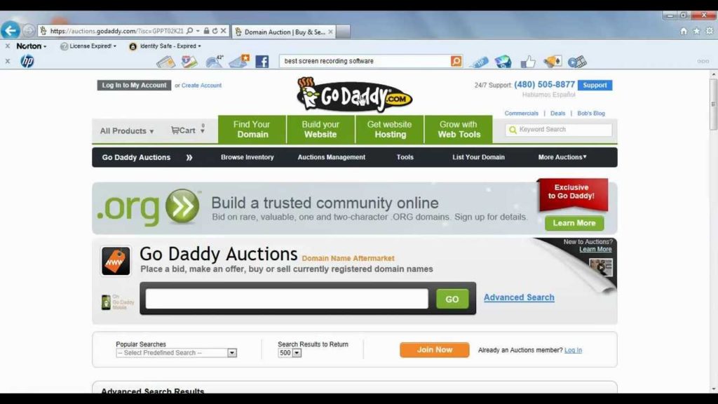 GoDaddy Auctions