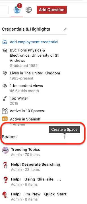 Quora Space