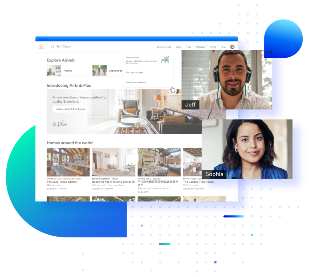 Airbnd landing Page Screen short