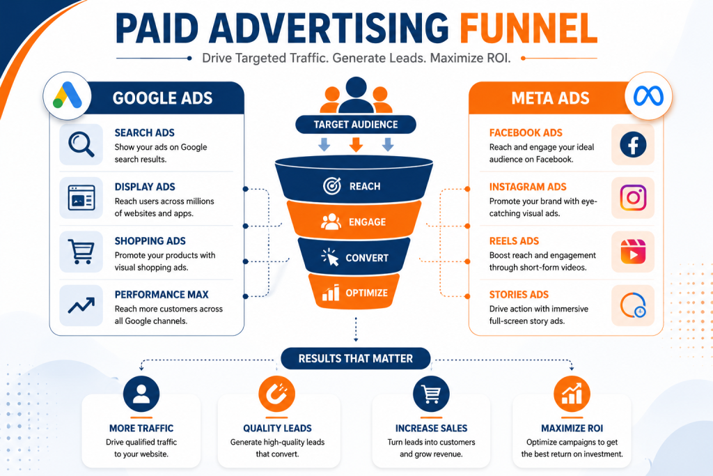 Paid Advertising Funnel in digital marketing