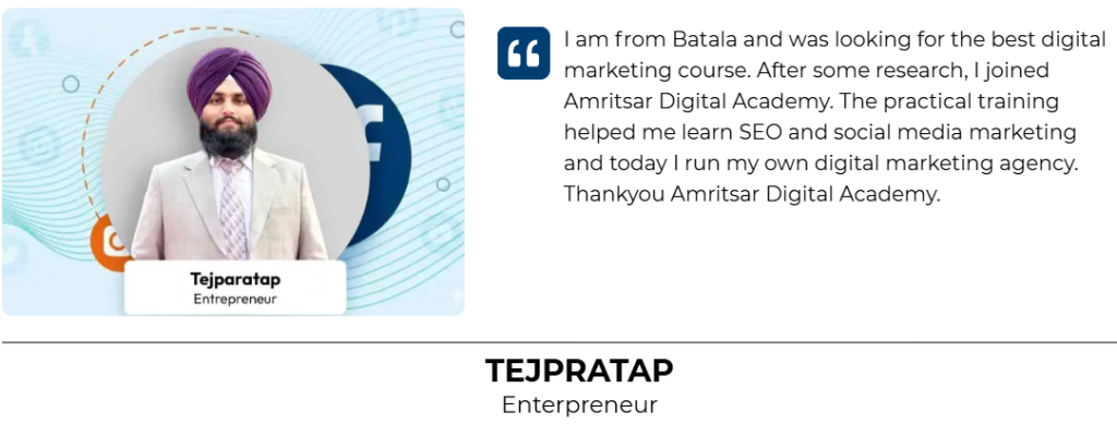 Amritsar Digital Academy Student Success Story
