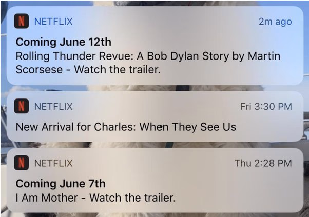 Netflix Push Notification Strategy
